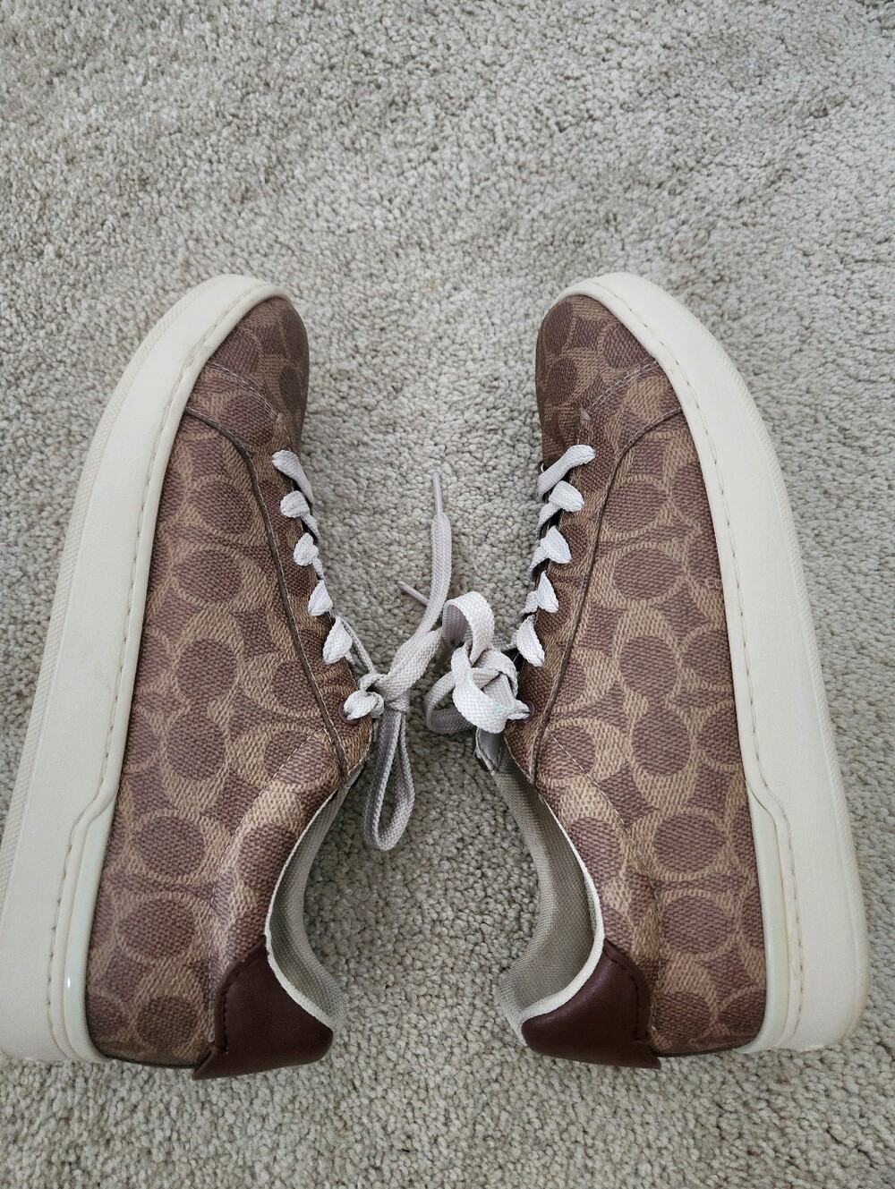 Coach Lowline Luxe Signature Canvas Low Top Sneaker Sz 9 - Picture 8 of 10